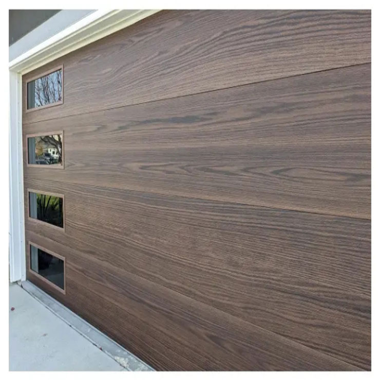 When selecting a garage door, what additional factors should be considered?