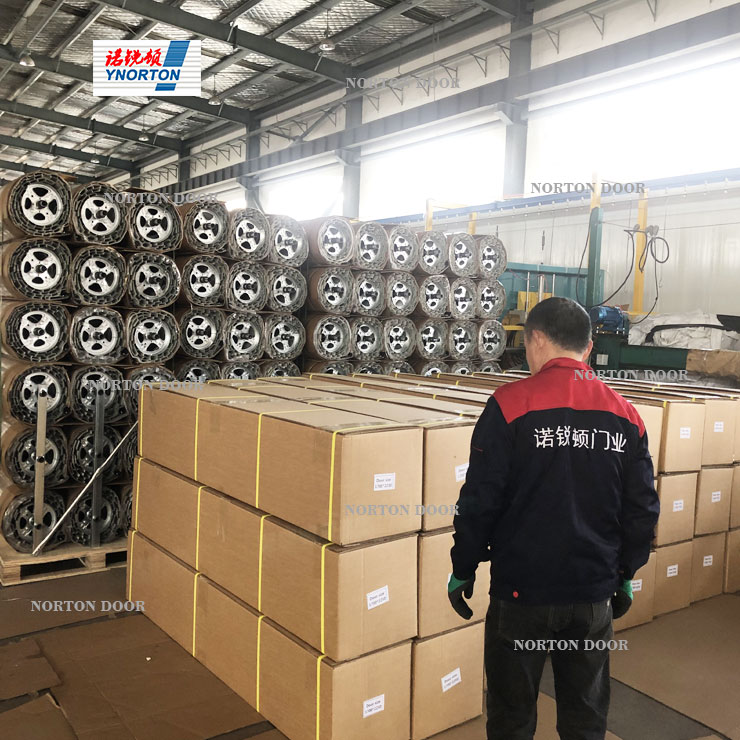 Norton roll up door packaging